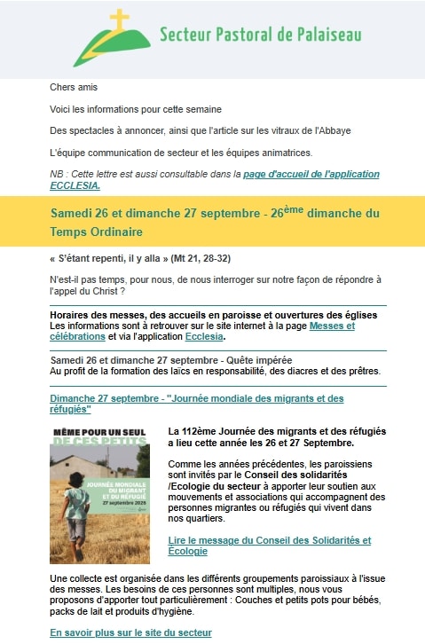 Lettre d'infos